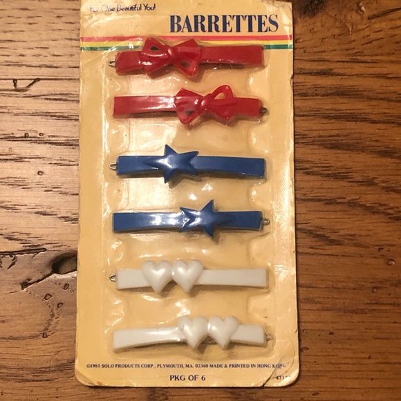 Accessories Vintage Nos Plastic Childrens Barrettes Poshmark